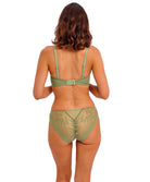 Soutien-gorge à armatures plongeant Wacoal Sensu Lace vert soie WE601202-GEN