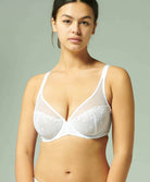 Soutien-gorge armature décolleté plongeant Simone Pérèle Délice blanc 12X319-011