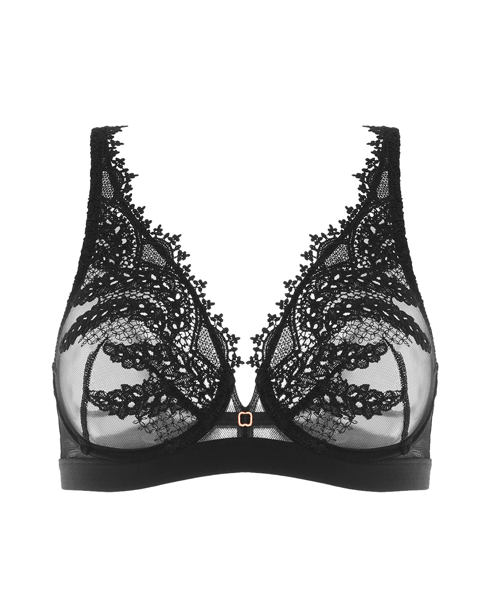 Soutien-gorge décolleté plongeant à armatures Simone Pérèle Mystic noir 1D3309-015