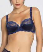 Soutien-gorge armature en soie Lise Charmel Splendeur Soie bermudes bleu ACC6080-BS