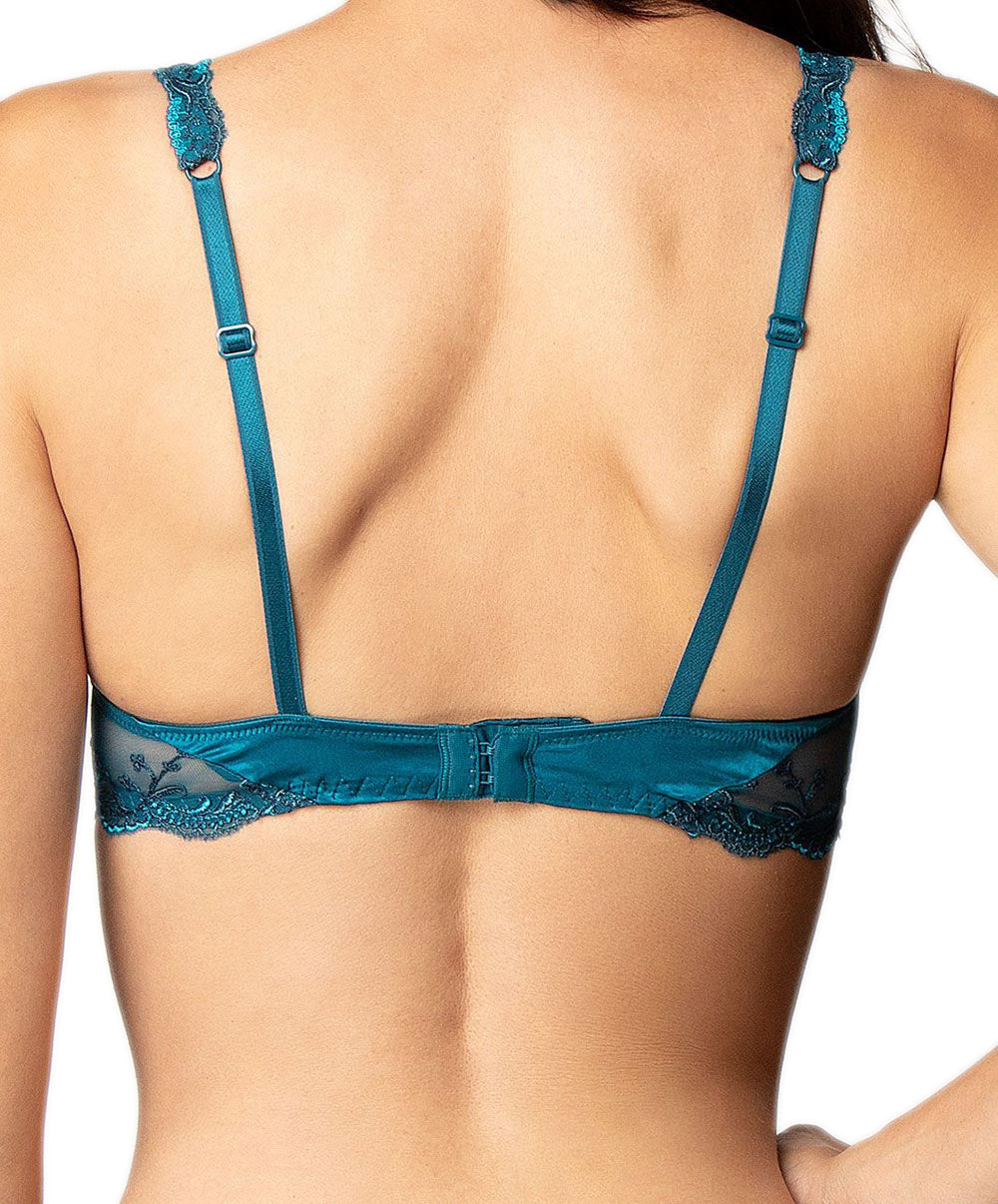 Soutien-gorge armature en soie Lise Charmel Splendeur Soie cyan ACC6080-SC