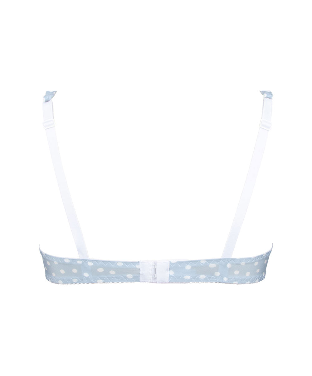 Soutien-gorge tulipe à armatures Antigel de Lise Charmel Pois Sixties bleu sterling ECH6292-BS
