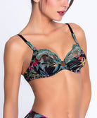 Soutien-gorge armatures Lise Charmel Fleurs Étoiles éclat étoile (noir et multicolore) ACH6096-EE