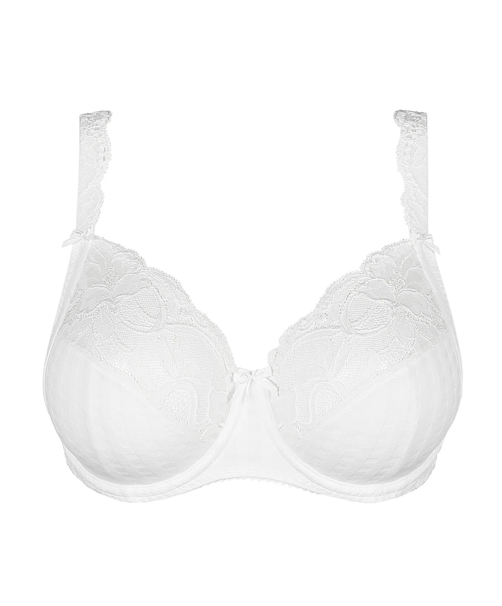 Soutien-gorge armatures emboitant 3 parties dentelle PrimaDonna Madison blanc 0162120-0162121-WIT