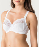 Soutien-gorge armatures emboitant 3 parties dentelle PrimaDonna Madison blanc 0162120-0162121-WIT