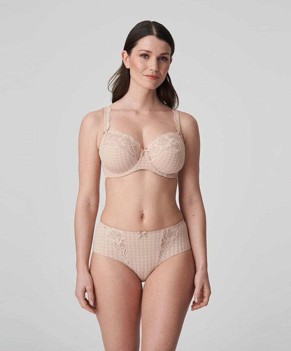Soutien-gorge armatures emboitant 3 parties dentelle PrimaDonna Madison café latte 0162120-0162121-CAL