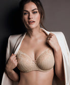 Soutien-gorge armatures emboitant 3 parties dentelle PrimaDonna Madison café latte 0162120-0162121-CAL