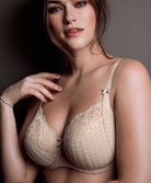 Soutien-gorge armatures emboitant 3 parties dentelle PrimaDonna Madison café latte 0162120-0162121-CAL