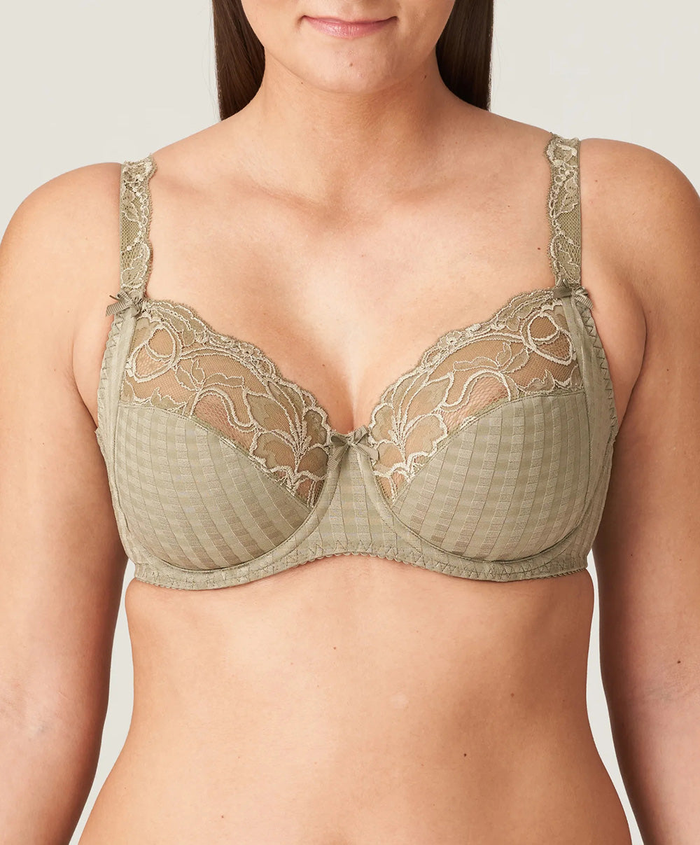 Soutien-gorge armatures emboitant 3 parties dentelle PrimaDonna Madison golden olive 0162120-0162121-GOO