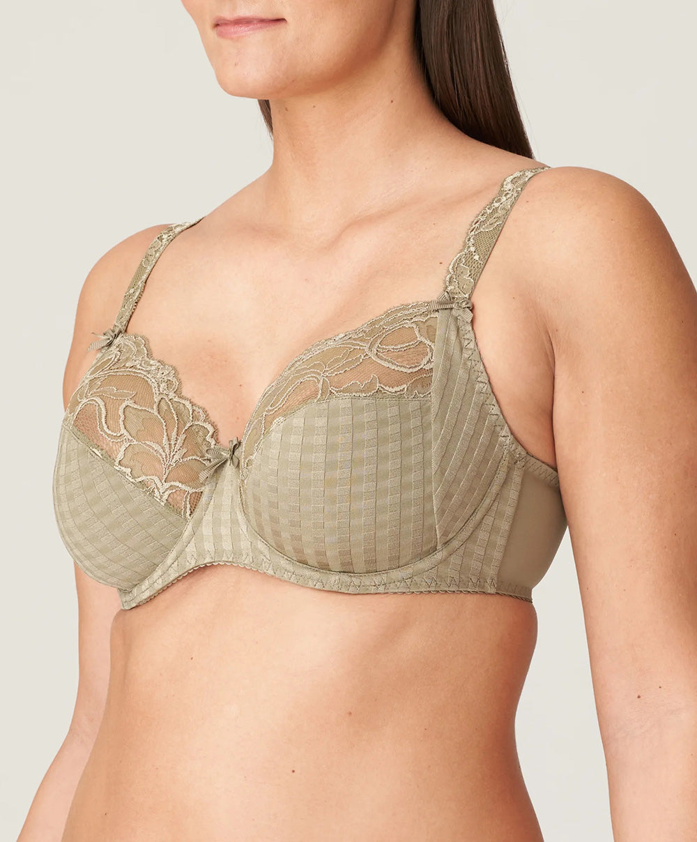 Soutien-gorge armatures emboitant 3 parties dentelle PrimaDonna Madison golden olive 0162120-0162121-GOO