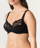 Soutien-gorge armatures emboitant 3 parties dentelle PrimaDonna Madison noir 0162120-0162121-ZWA