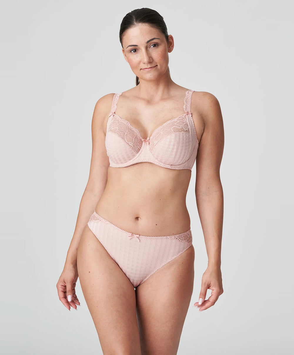 Soutien-gorge armatures emboitant 3 parties dentelle PrimaDonna Madison rose poudré 0162120-0162121-PWD