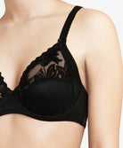 Soutien-gorge armatures grande taille emboitant 3 parties Chantelle Amazone noir C21010-011
