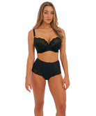 Soutien-gorge couvrant grande taille à armatures renforts latéraux Fantasie Reflect noir FL101801-BLK