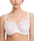 Soutien-gorge armatures très enveloppant grande taille Chantelle Graphic Support blanc C21S10-010