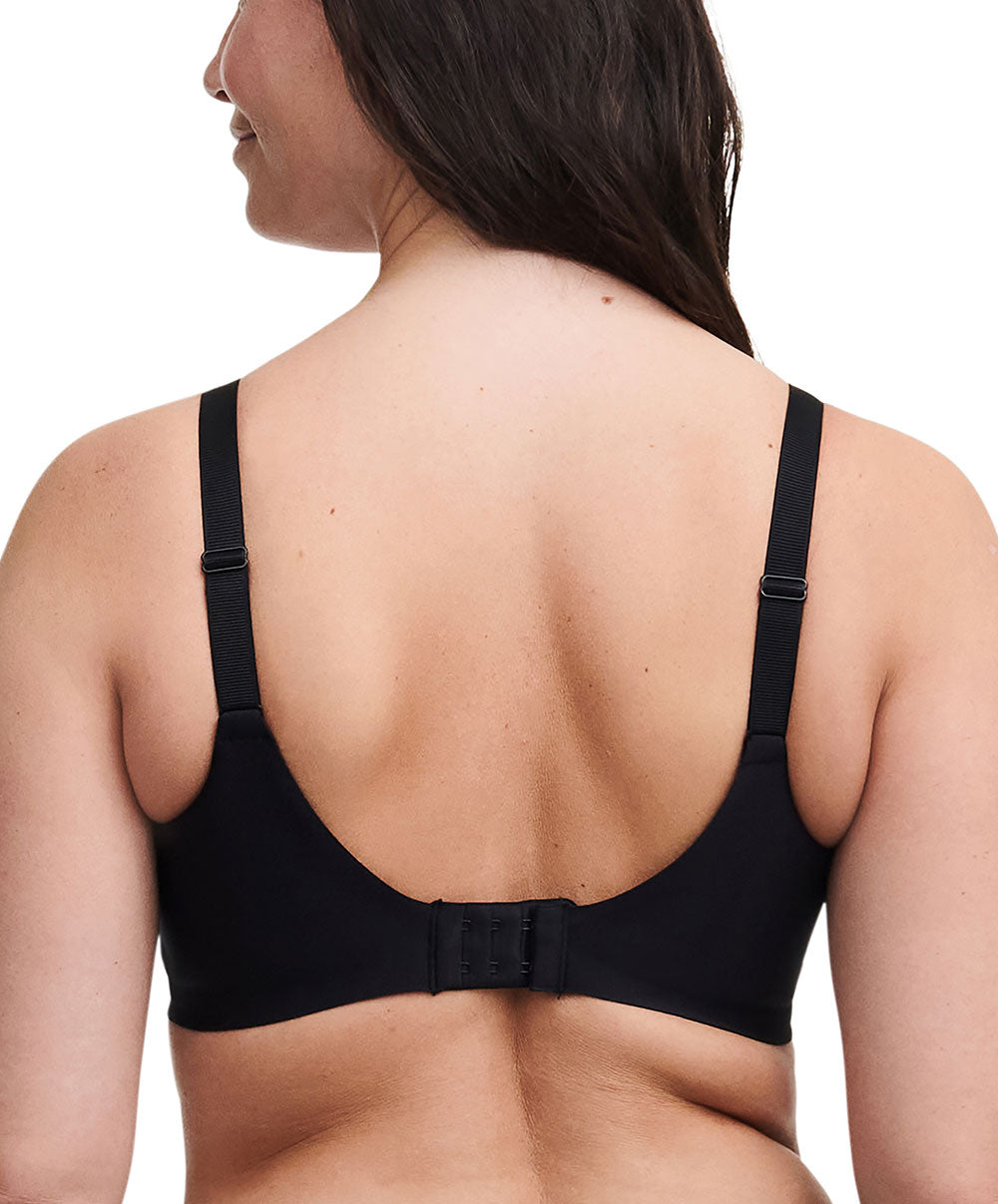 Soutien-gorge armatures très enveloppant grande taille Chantelle Graphic Support noir C21S10-011