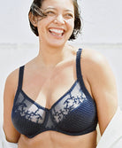 Soutien-gorge armatures très enveloppant Chantelle Instants saphir C13A10-0K4