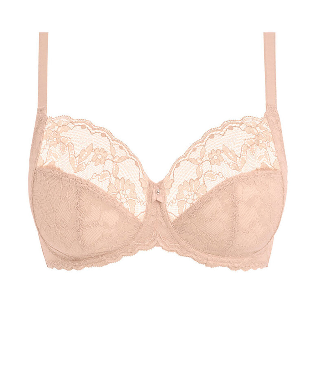 Soutien-gorge balconnet à armatures renforts latéraux grande taille Freya Offbeat natural beige AA5451-NAE