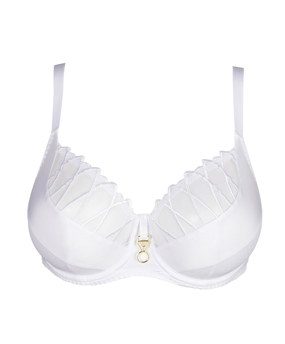 Soutien-gorge balconnet coupe tulipe PrimaDonna Arthill blanc 0163364-WIT