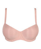 Soutien-gorge balconnet grande taille rembourré lisse invisible à armatures PrimaDonna Figuras rose poudré 0263252-PWD