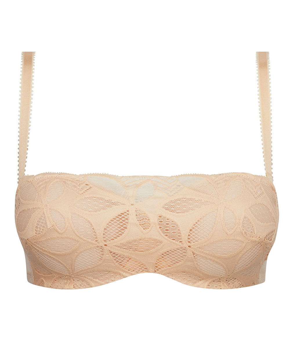 Soutien-gorge bandeau bretelles amovibles Antigel de Lise Charmel Stricto Sensuelle pêche ECH5617-SP