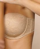 Soutien-gorge bandeau bretelles amovibles Antigel de Lise Charmel Antigel à Deux skin rosé FCG5635-SR