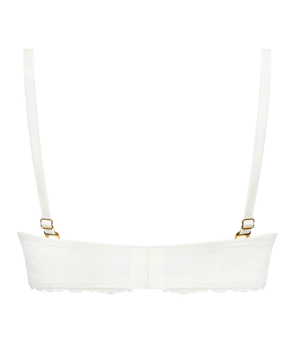 Soutien-gorge bandeau bretelles amovibles Lise Charmel Princesse Iris écru nacre ACH5681-EN 6