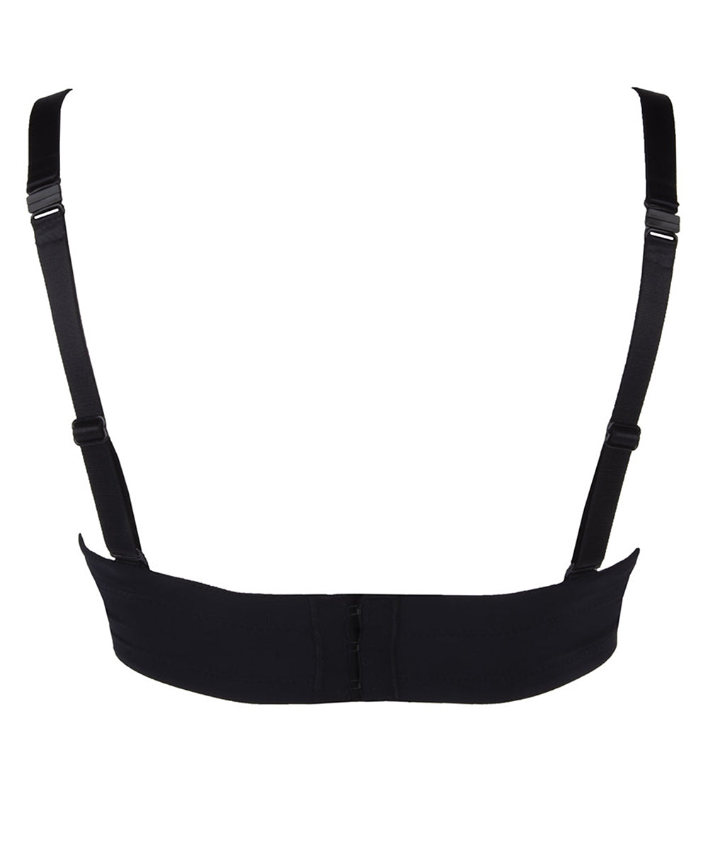 Soutien-gorge bandeau bretelles amovibles grande taille Antigel de Lise Charmel Culte Beauté noir FCH5666-NO