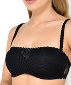 Soutien-gorge bandeau coque tressage graphic Antigel de Lise Charmel Noir ECC5637-8337-TN