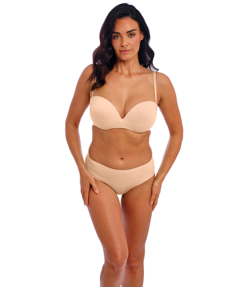 Soutien-gorge bandeau moulé bretelles amovibles invisible grande taille Wacoal Inès Secret frappe WE601011-FRP