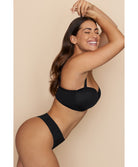 Soutien-gorge bandeau rembourré lisse bretelles amovibles invisible à armatures PrimaDonna Figuras charbon 0263258-CHB