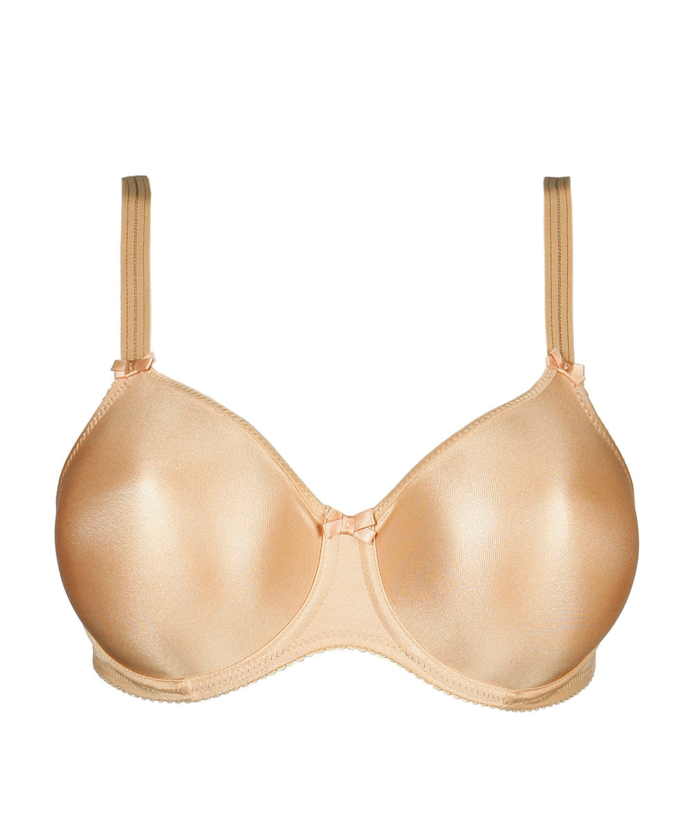 Soutien-gorge bonnets moulés lisses à armatures invisible PrimaDonna Satin cognac 0161330-COG