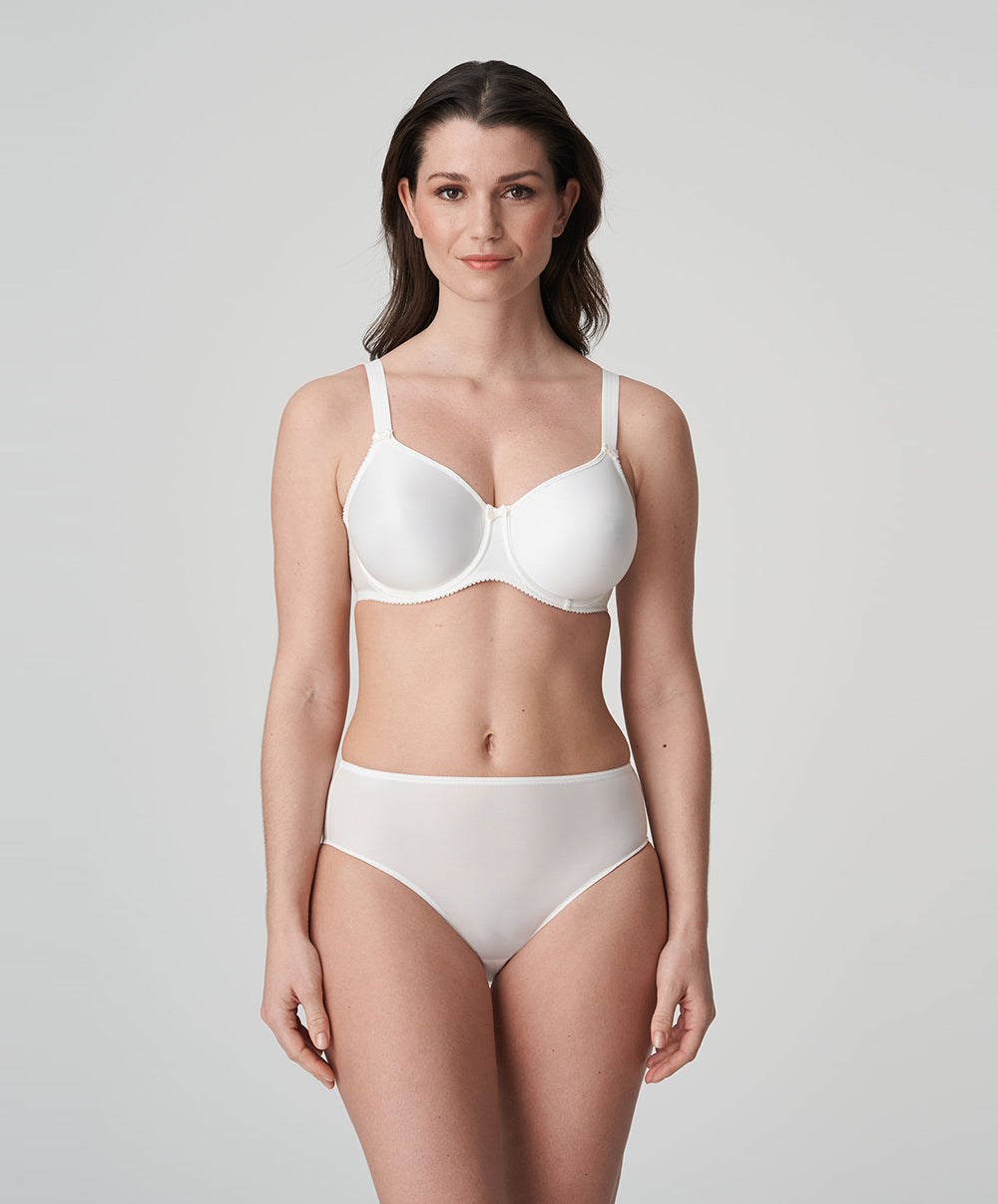 Soutien-gorge bonnets moulés lisses à armatures invisible PrimaDonna Satin noir 0161330-NAT