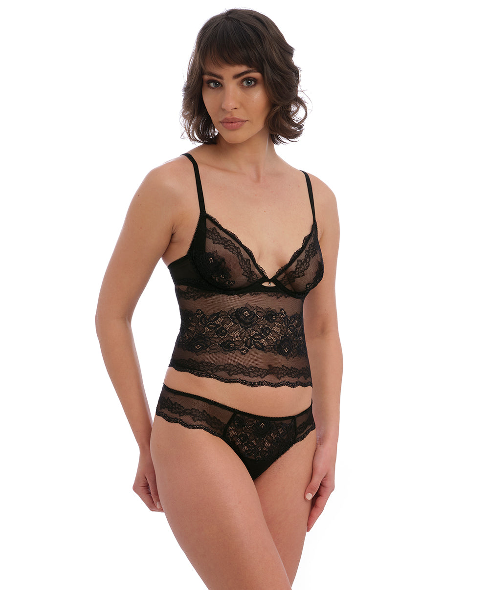 Soutien-gorge brassière bralette avec armatures Wacoal Ravissant noir WE600512-BLK
