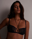 Soutien-gorge brassière luxe Illusion fauve Crépuscule Aubade 1A03-CREP