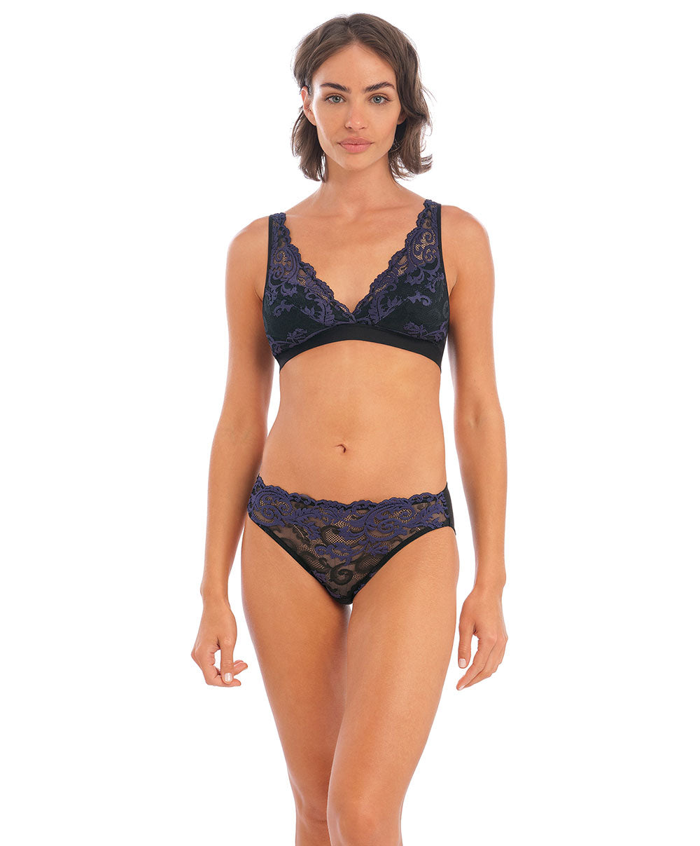 Soutien-gorge brassière sans armatures Wacoal Instant Icon black eclipse WA810322-963