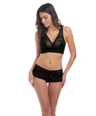 Soutien-gorge brassière sans armatures Wacoal Net Effects noir WA810340-BLK