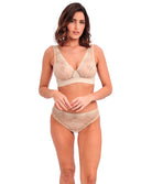 Soutien-gorge brassière sans armatures Wacoal Sensu Lace champagne WE601203-CHN