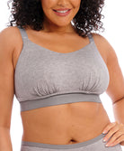 Soutien-gorge brassière sans armatures bralette grande taille Elomi Downtime gray marl EL301417-GYL