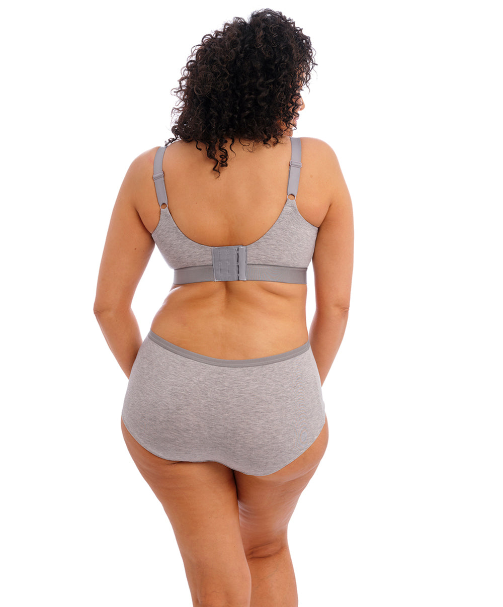 Soutien-gorge brassière sans armatures bralette grande taille Elomi Downtime gray marl EL301417-GYL