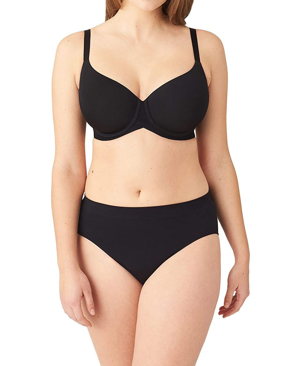 Soutien-gorge contour lisse Wacoal Ultimate Side Smoother noir WA853281-BLK face