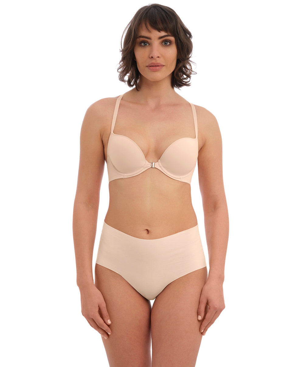 Soutien-gorge contour moulé lisse ouverture frontale Wacoal Accord frappe nude WE600416-FRP