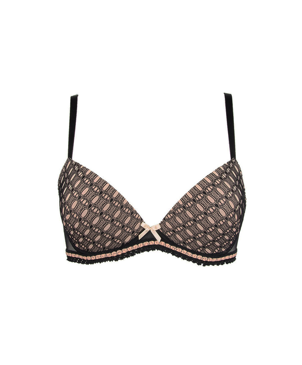 Soutien-gorge coque Antigel de Lise Charmel Sexy résille Noir nude ECG8060-NN