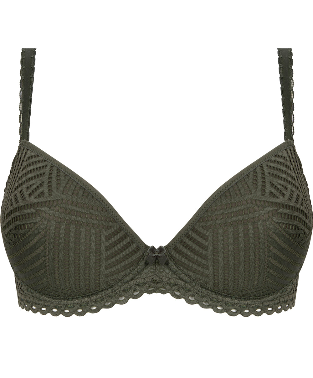 Soutien-gorge coque Antigel de Lise Charmel Tressage Graphic éclat aventure kaki ECC3637-3837-EA