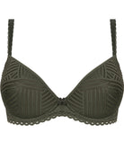 Soutien-gorge coque Antigel de Lise Charmel Tressage Graphic éclat aventure kaki ECC3637-3837-EA
