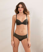 Soutien-gorge coque Antigel de Lise Charmel Tressage Graphic éclat aventure kaki ECC3637-3837-EA