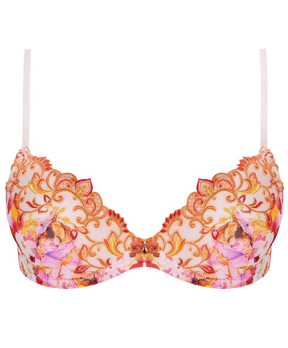 Soutien-gorge coque moulé Lise Charmel Jardins de Lumière bouquet multicolore ACH8549-BL