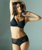 Soutien-gorge coque armatures spacer 3D Simone Pérèle Caresse noir 12A316-015