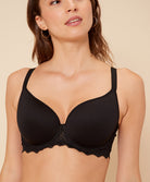 Soutien-gorge coque armatures spacer 3D Simone Pérèle Caresse noir 12A316-015