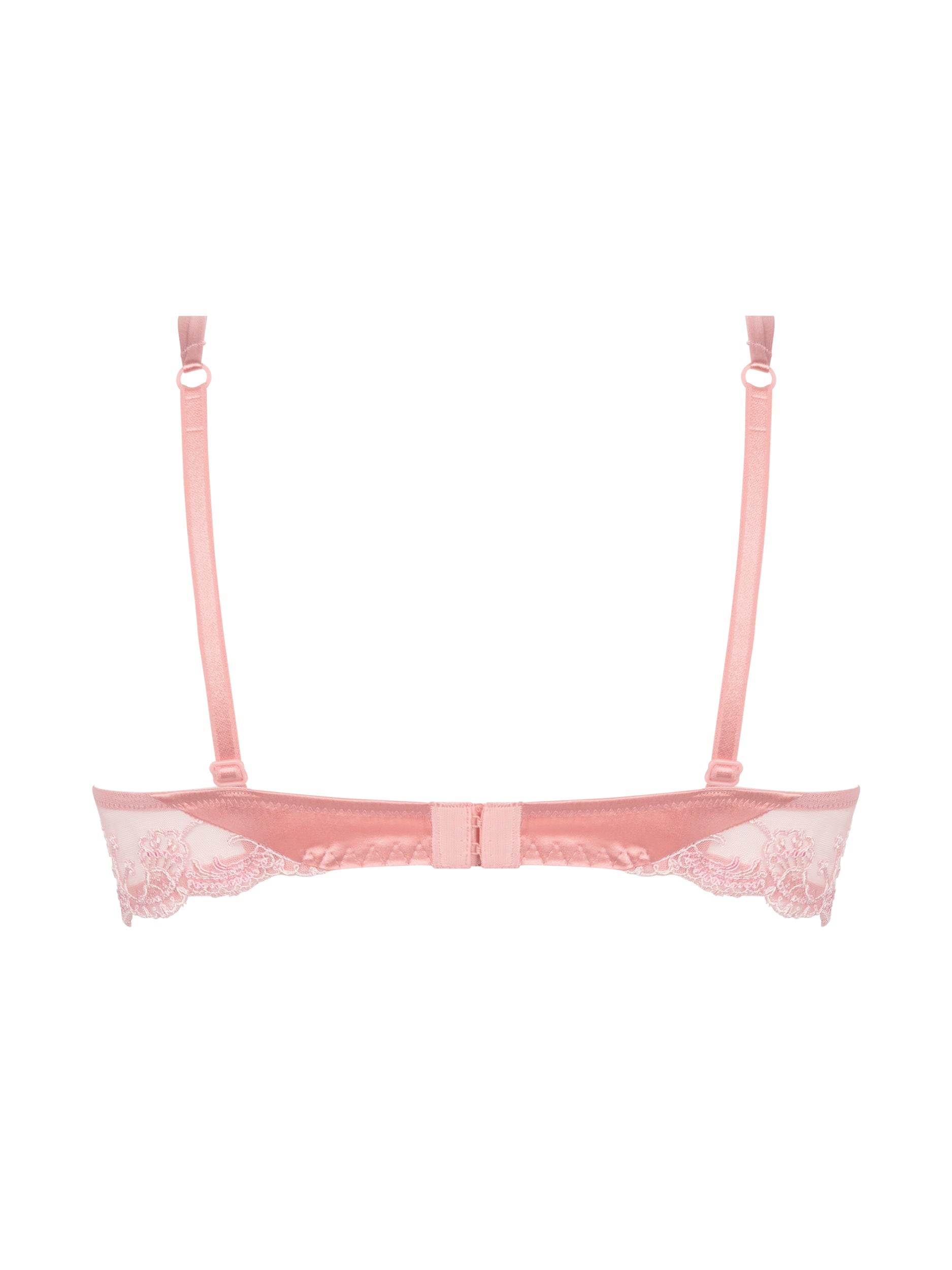 Soutien-gorge coque en soie Lise Charmel Splendeur soie rose vintage ACC8580-SU